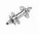 Втулка передняя AE-806FD 36H 3/8"х100х140мм под диск 6 болт, гайки сталь серебро/130242