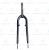 Вилка 24" КК-G300  резьб.V-Brake, L163 mm/110003
